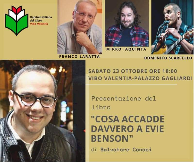 ConaciH's tweet photo. Vibo Capitale italiana del Libro.
Ci vediamo a Vibo Valentia, Palazzo Gagliardi, ore 18:00!
Con Franco Laratta, Mirko Iaquinta e Domenico Scarcello!
#Libri #ViboCapitaleDelLibro #Thriller https://t.co/K8PsouFZZx