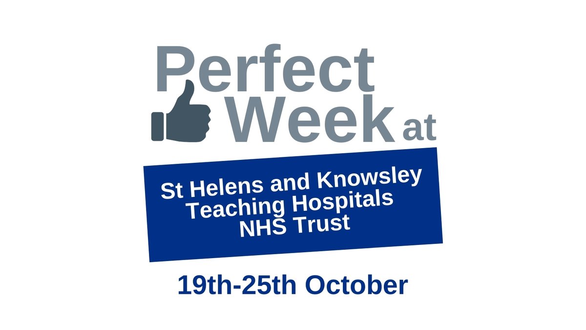 Today marks the start of Perfect Week at Whiston Hospital. Over the next 7 days, we'll be working more closely than ever with 11 of our health &amp; social care partners to continue to improve patient experience &amp; identify new ways of working. #GoodLuckTeam #STHKPerfectWeek #TeamSTHK