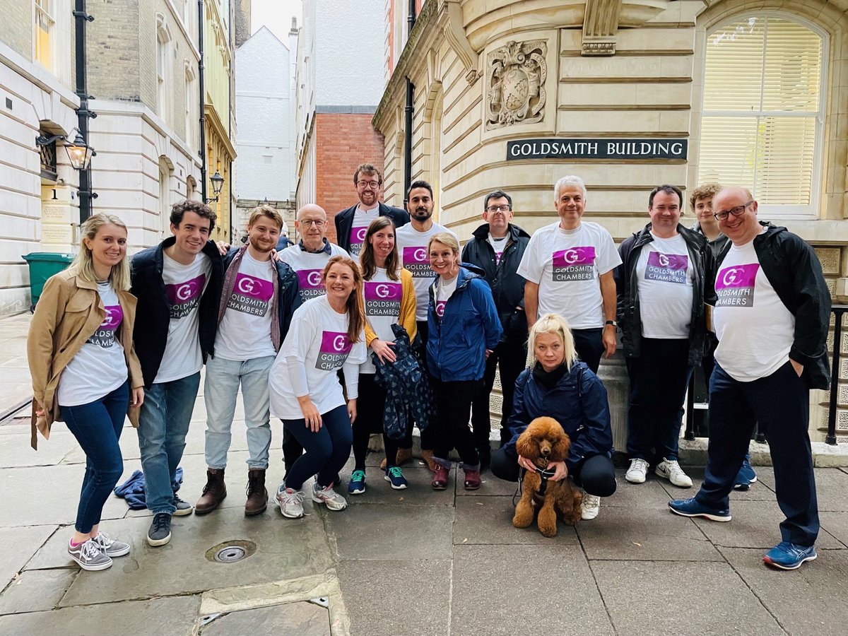 Goldsmith Chambers (@goldsmithchambs) on Twitter photo Goldsmith Chambers joined the London Legal Walk last night raising funds for <a href="/londonlegal/">London Legal Support Trust</a>. A fantastic event, as always, to support this cause whilst catching up with colleagues! GO TEAM GOLDSMITH!
Donations still very much welcome - uk.virginmoneygiving.com/GoldsmithChamb… Goldsmith Chambers joined the London Legal Walk last night raising funds for <a href="/londonlegal/">London Legal Support Trust</a>. A fantastic event, as always, to support this cause whilst catching up with colleagues! GO TEAM GOLDSMITH!
Donations still very much welcome - uk.virginmoneygiving.com/GoldsmithChamb…