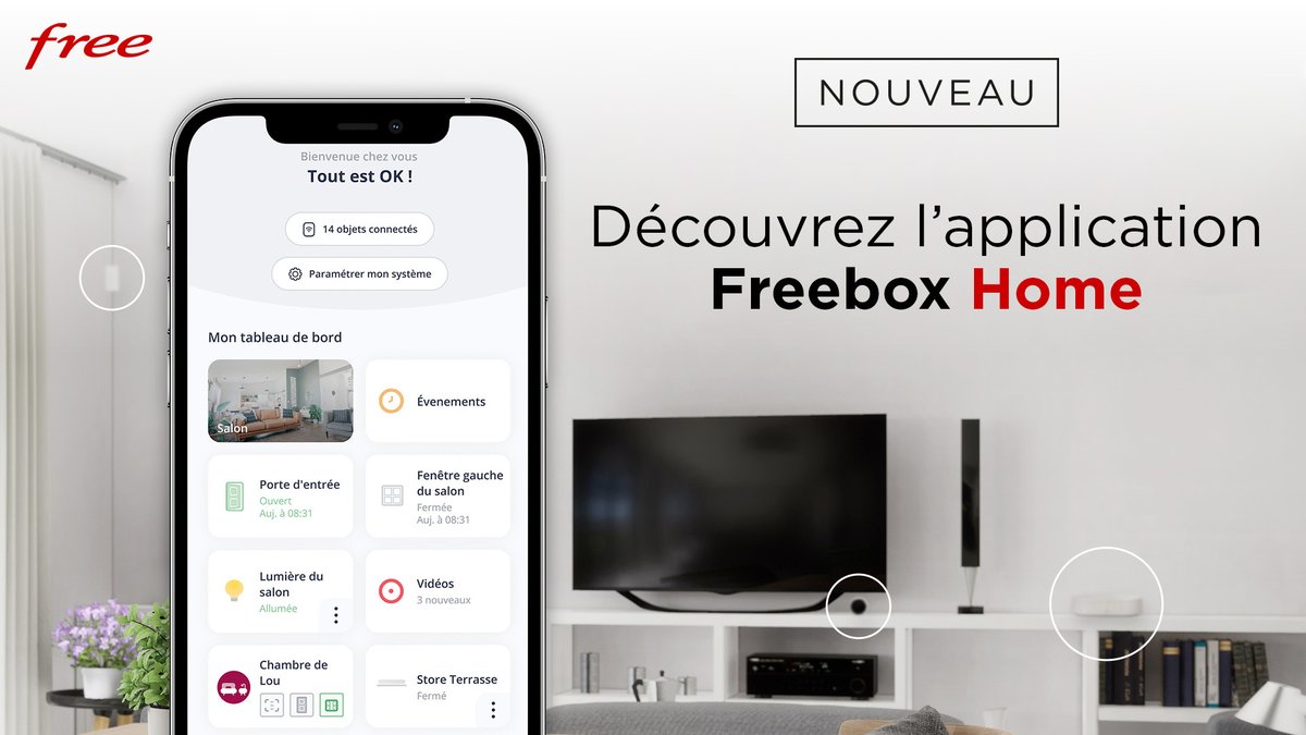 free's tweet image. L'application Freebox Home est maintenant disponible en version officielle pour Android & iOS. 📲
Pour la télécharger, c'est ici➡️bit.ly/30uwueD