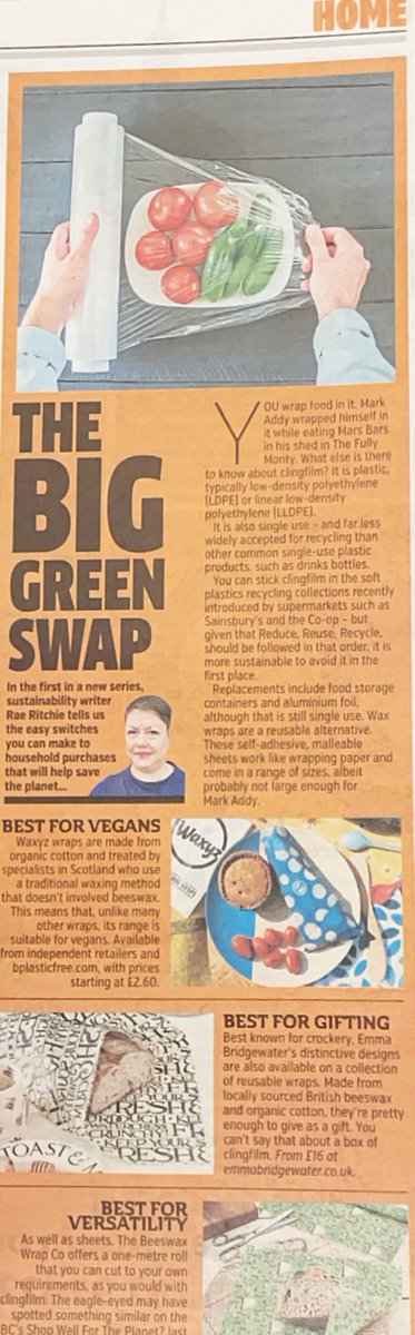 If you pick up <a href="/MetroUKNews/">Metro (Parody)</a> this morning, look for a familiar face on p23! #thebiggreenswap #sustainability #sustainableswaps