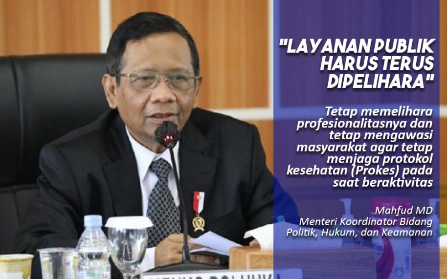 MDjolom's tweet photo. Menko Polhukam Mahfud MD menyampaikan apresiasi kepada sejumlah pihak yang telah membantu pemerintah dalam penanganan Covid-19.

#PolriUngkapKasus
Gerak Cepat Polri https://t.co/1B4hVEV33H