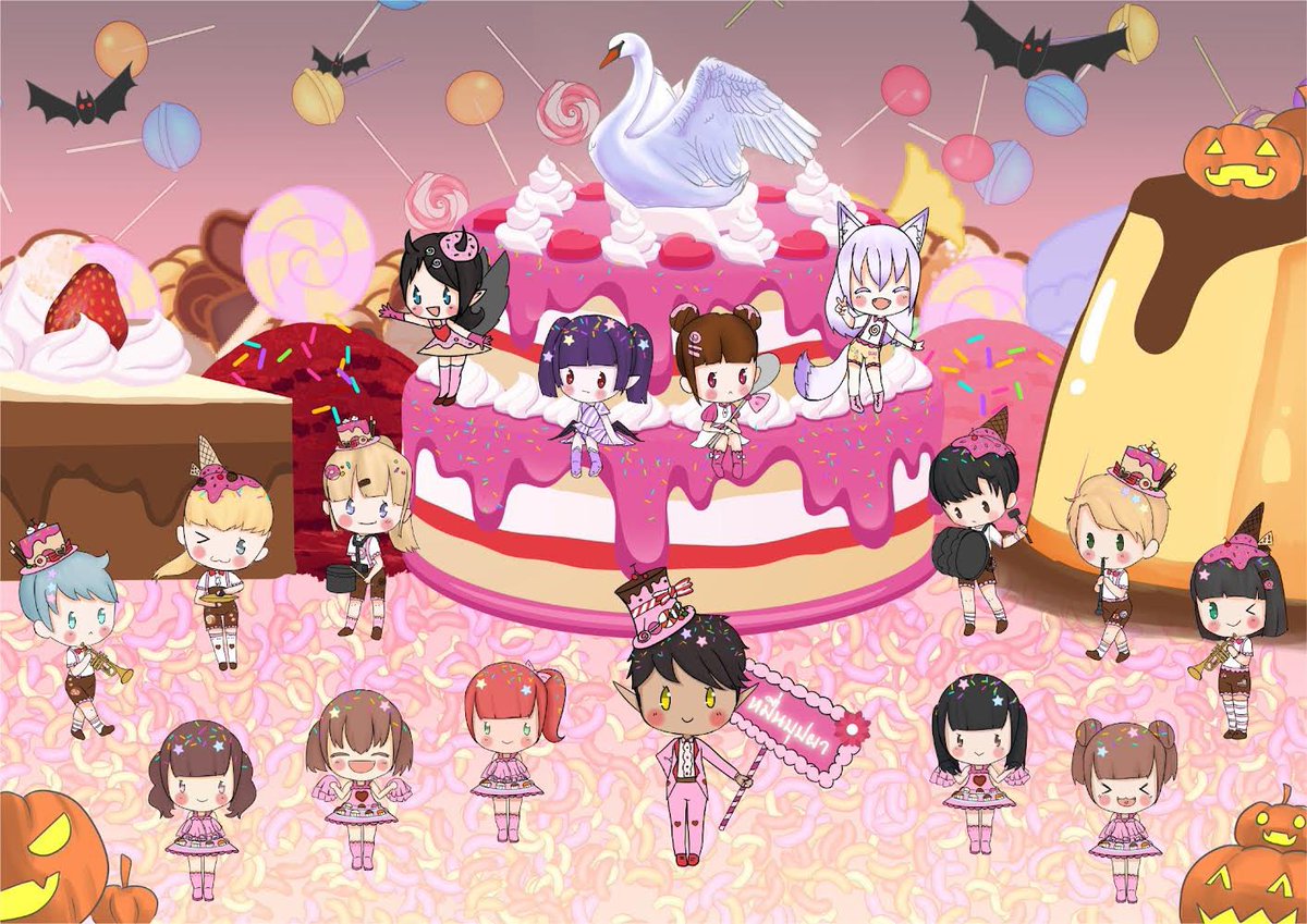 ขบวนพาเหรด หอหมื่นบุปผา
#>Sweet spooky parade<#
“น้ำตาลในเลือดเธอก็สู้ความหวานเราไม่ได้”
|ขนมหวาน|