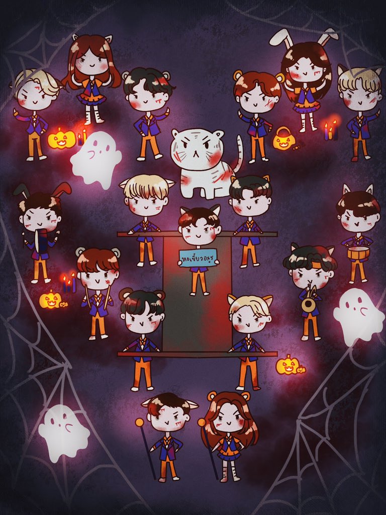 ขบวนพาเหรด หอเขี้ยวอสูร
#>เป็นคนก็ดีแล้วยังจะเป็นผีปี๊บอีกหรอ<#
“โฮกปิ๊บตั้งใจจะมาปราบผี แต่เดินมาเจอเธอแล้วตกหลุมรักทันทีงั้นผีเอาไว้ก่อนดีกว่า”
|ขนาดหูสัตว์ยังมีคู่แล้วทำไมผีจะมีคู่บ้างไม่ได้|