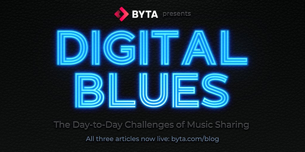 BytaLtd's tweet photo. Tuesday AM reading? We've got you! All 3 articles of our #DigitalBlues series are live: The Day-to-Day Challenges of Music Sharing.
➡️ https://t.co/plXbboJqgk
Written by @ShawnReynaldo, the series looks into 3 issues in the music ecosystem:
1. #Metadata
2. Sending
3. Storage https://t.co/p0aoYATSlq