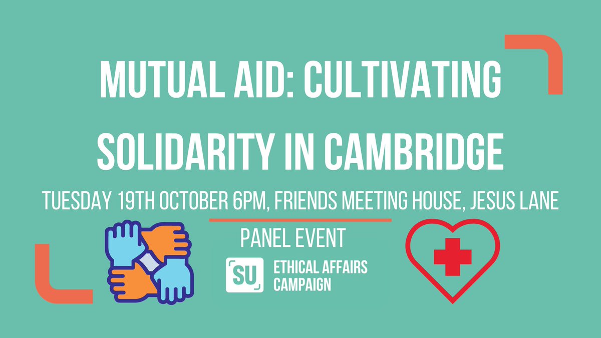 ethicalaffairs's tweet photo. Join an exciting panel of speakers from @CamCommunity, Movement Against Racism and @ittakesacity to find out how mutual aid can change the world and how you can get involved! 

Tonight at 6pm - get your free tickets here 👇👇 https://t.co/4FPiBgdjjU https://t.co/NfJXvRMvQq