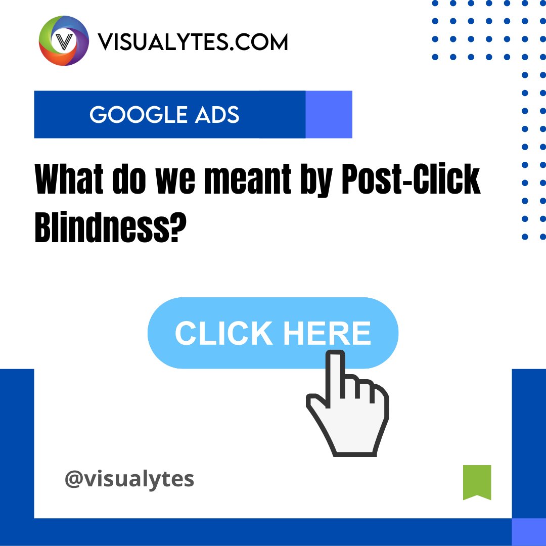 visualytes's tweet photo. What do we mean by Post-Click Blindness? Swipe to know

#visualytes #googleads #postclicks #posting #contentmarketing #contentstrategies #socialmediamarketing #seo #searchenginemarketing https://t.co/LLUmb9MEbg