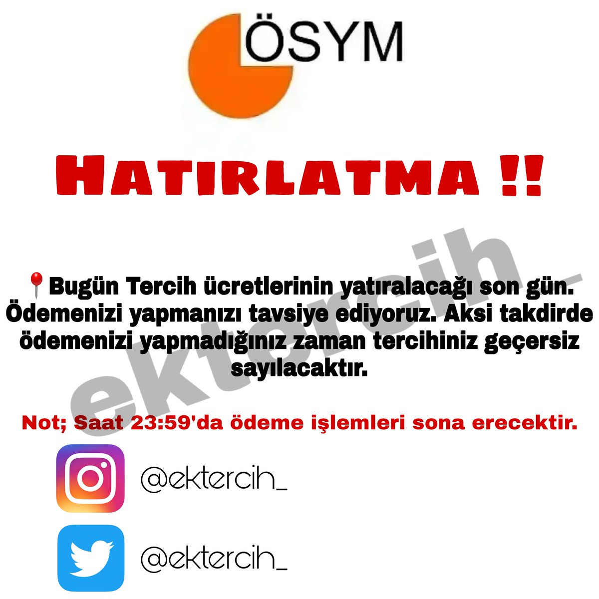 SON GÜN !!
#yks2021 
#ektercih 
#ikinciektercih