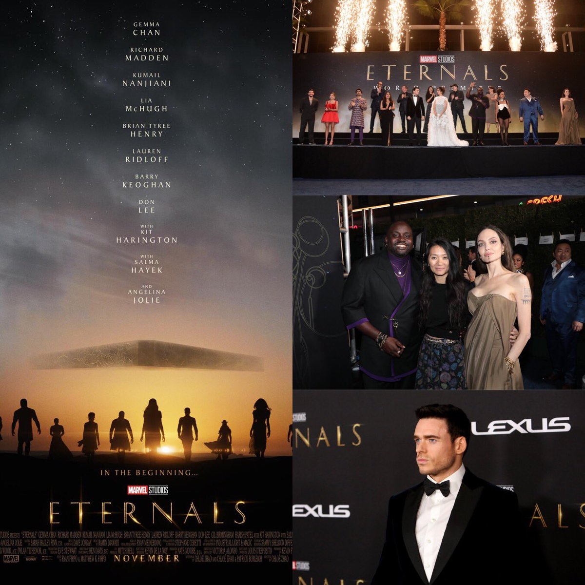 LeQGdesSupers's tweet photo. L’AP de #Eternals a eu lieu à LA et les réactions sont là!

Certains parlent d’une expérience très inhabituelle dans le MCU, où la mythologie grecque rencontre Interstellar. Des séquences d’action a couper le souffle et des persos très attachants. Le film serait digne d’un Oscar. https://t.co/8stKyvdlUl