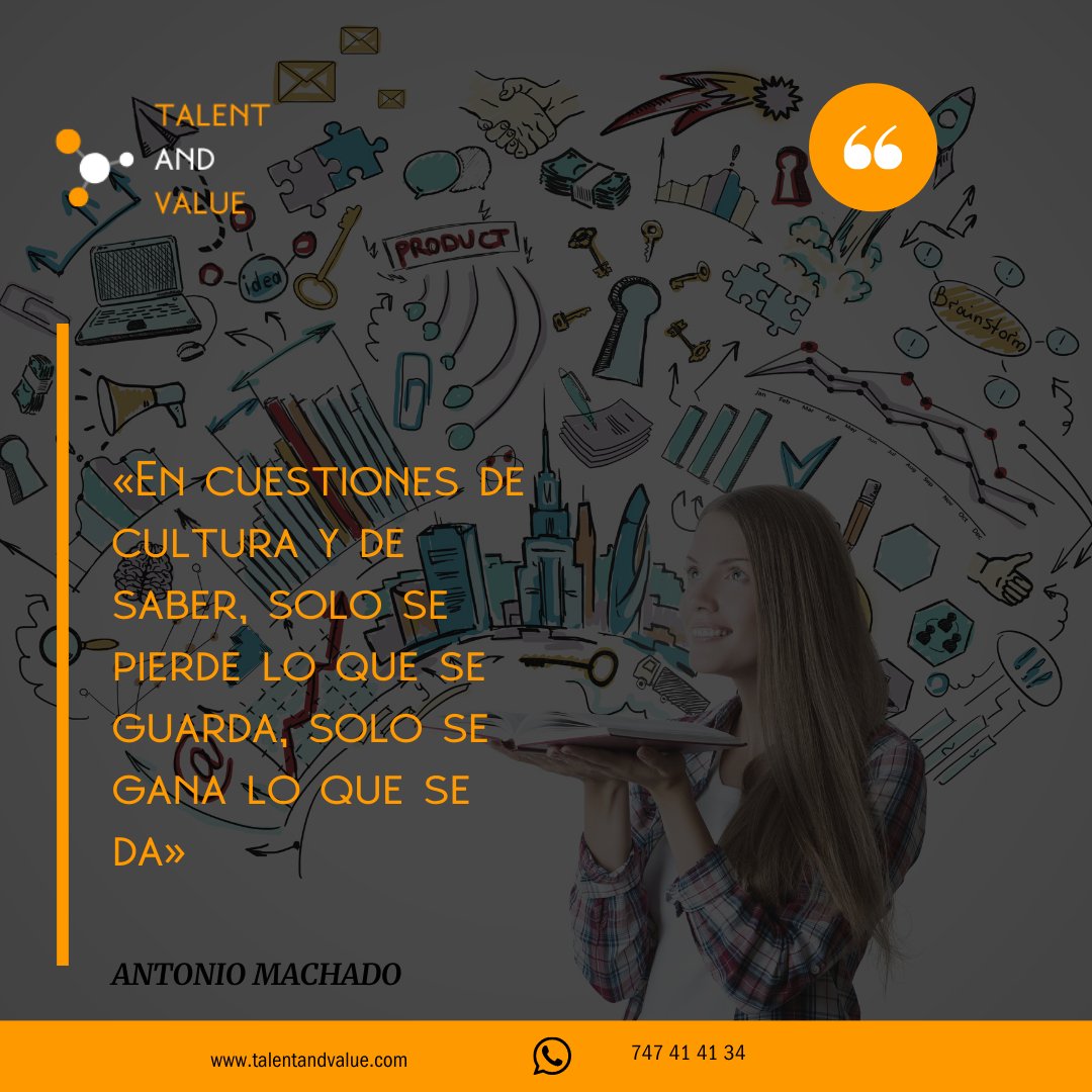 Siempre he creído que compartir el conocimiento es uno de los mayores actos de generosidad que existen
#conocimiento #compartir #cultura #generosidad