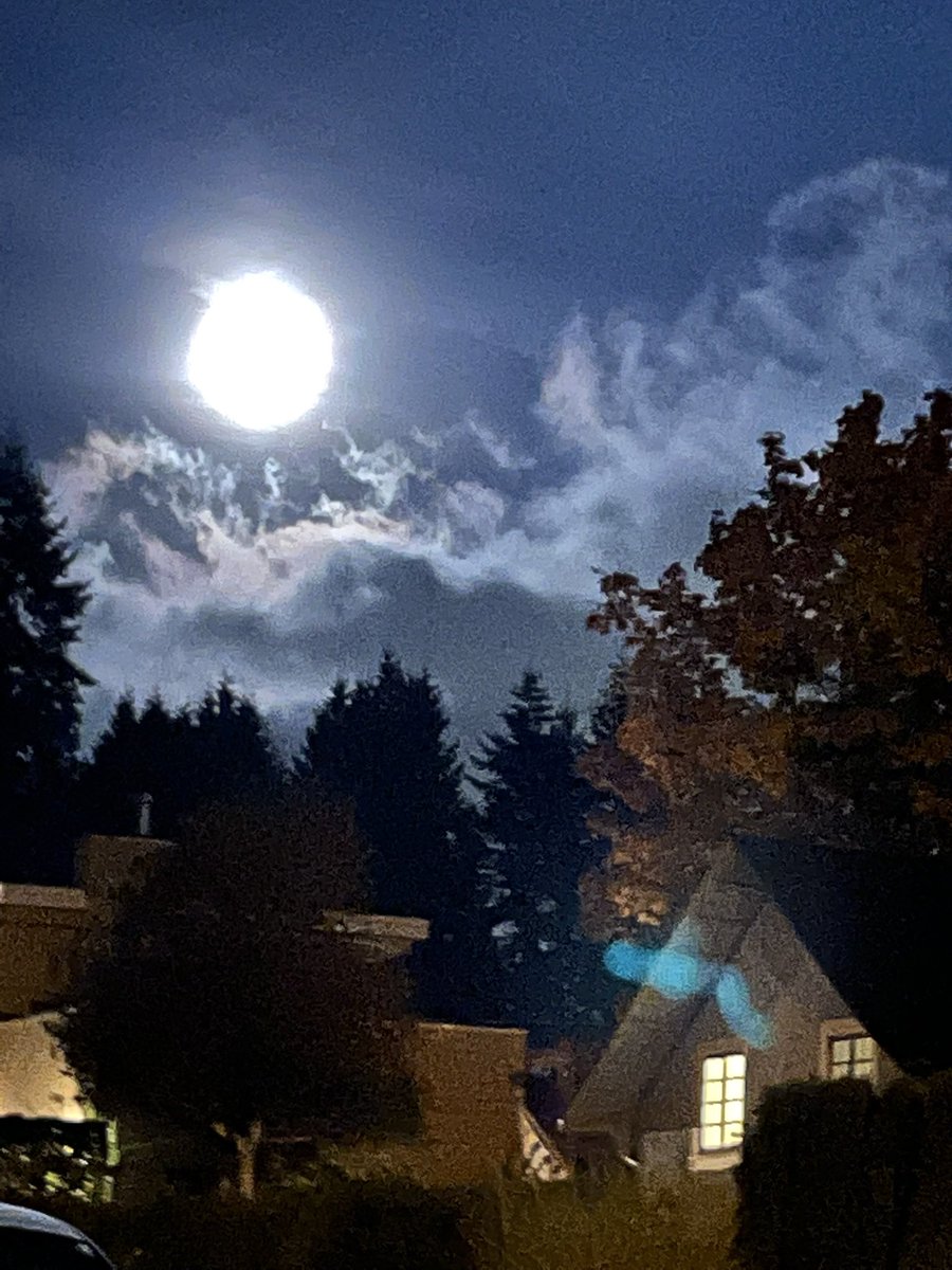 CherylDMitchell's tweet photo. Love to walk at night in moonlight; waxing gibbous tonight at 97.8 - getting close to that full moon 😀 https://t.co/9ebUpis9H5