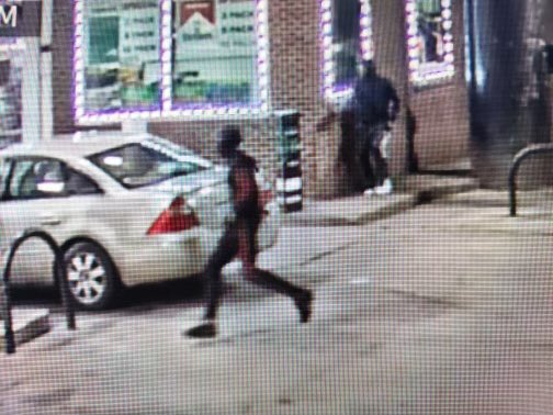 detroitpolice's tweet photo. WANTED: We are looking for these two suspects responsible for a double fatal shooting. 

It occurred around 8:40 p.m. near the intersection of Ashton and West Warren at the Marathon gas station. 

If you have any information immediately call 911 or @MIcrimestoppers! https://t.co/B7OHi8aEh3