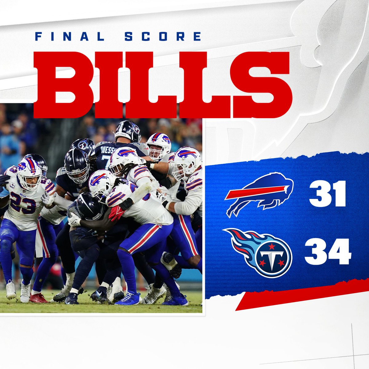BuffaloBills's tweet photo. Heartbreaker.

#BUFvsTEN | #BillsMafia https://t.co/8tAUCwf19F