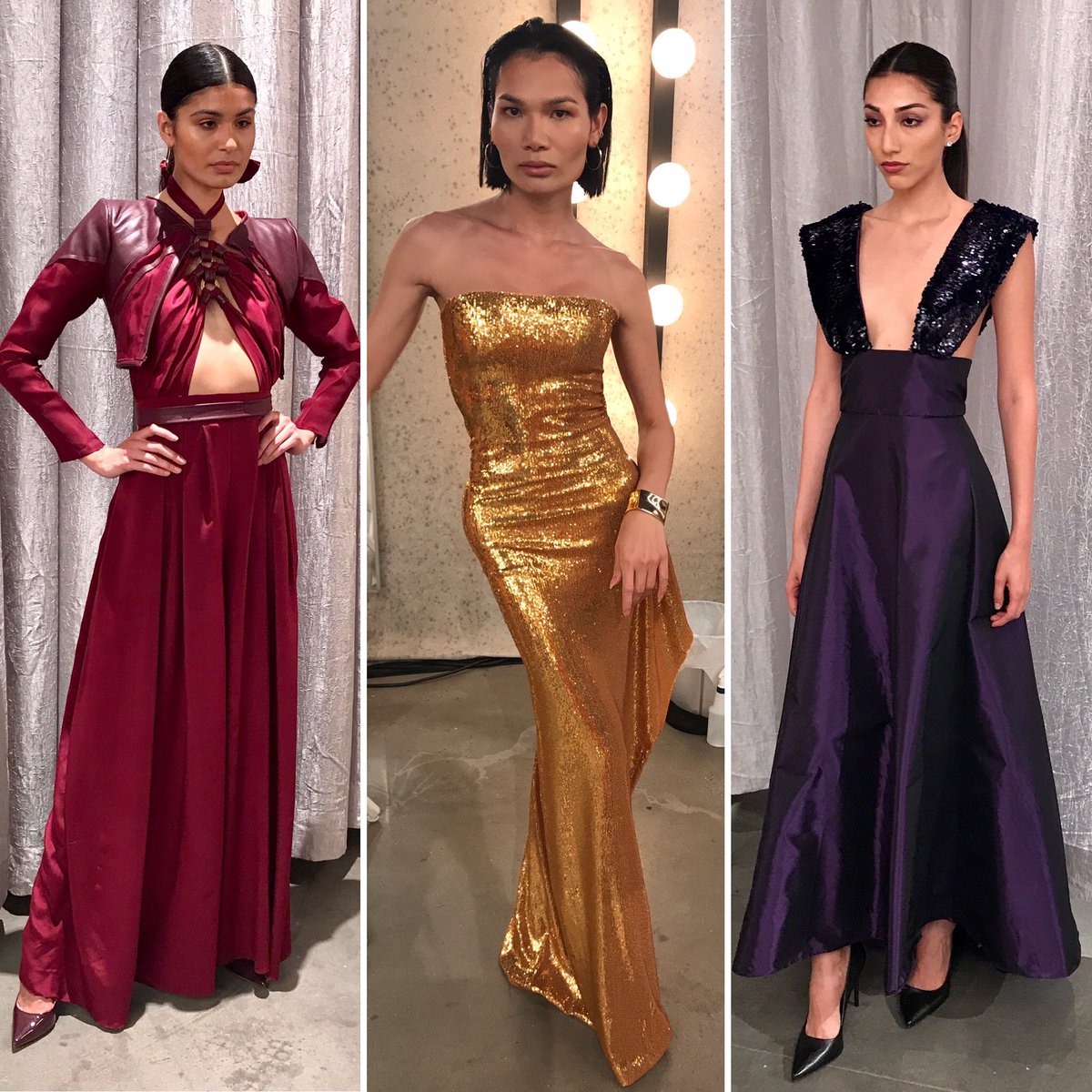 SentryxHQ's tweet photo. Backstage #ProjectRunway Looks ➡️ from the 1st Episode #Monochromatic Color Challenge 📸’s: https://t.co/OBCvRAwoPu