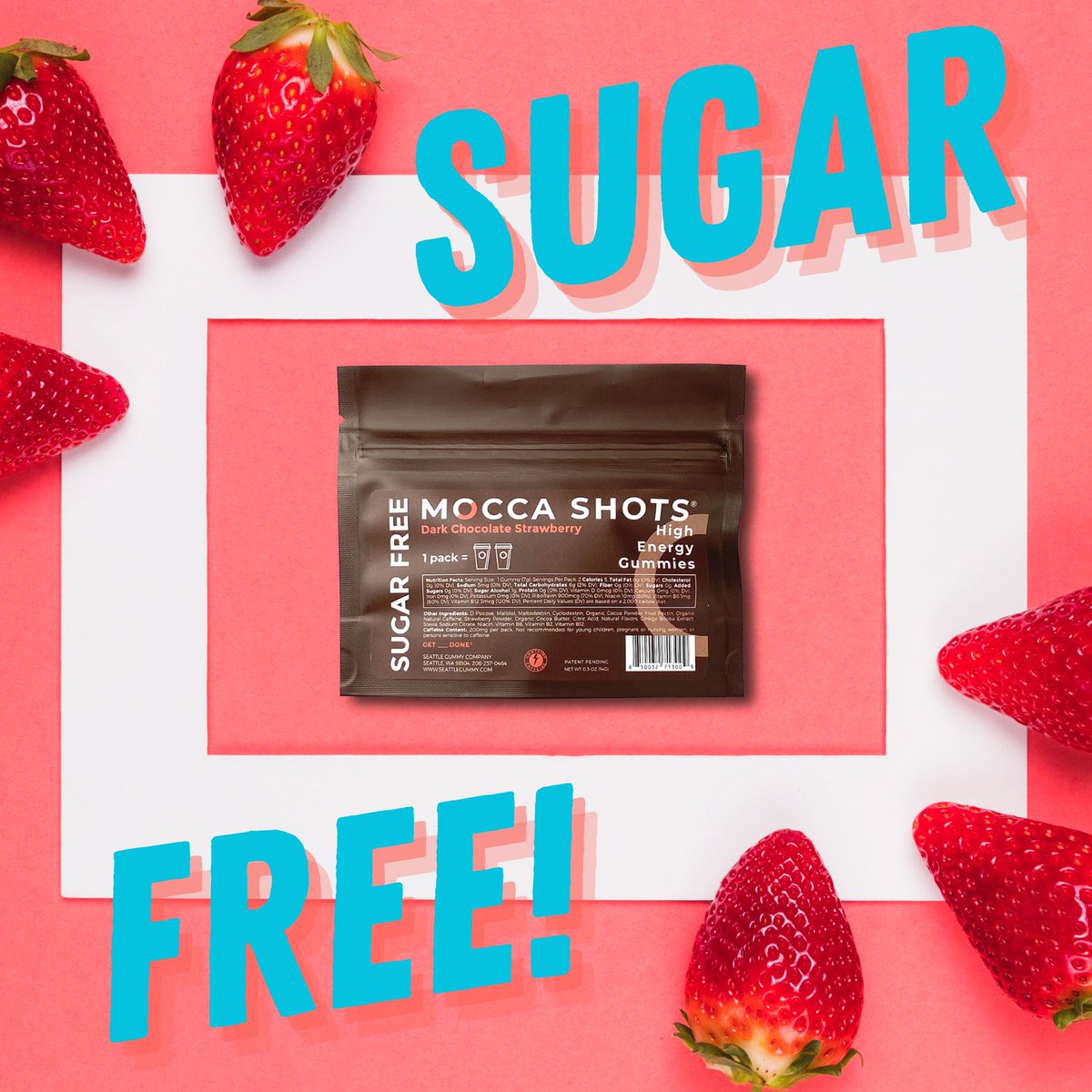 SeattleGummy's tweet photo. Sugar-Free Mocca Shots are here! Enjoy the same great instant energy and delicious taste now in a SUGAR-FREE option - they also have the same all-natural, extremely effective, and non-jittery energy that you can rely on to GET ____ DONE!
#sugarfree  #caffeinechew #moccashots https://t.co/9Iuth0gKf5