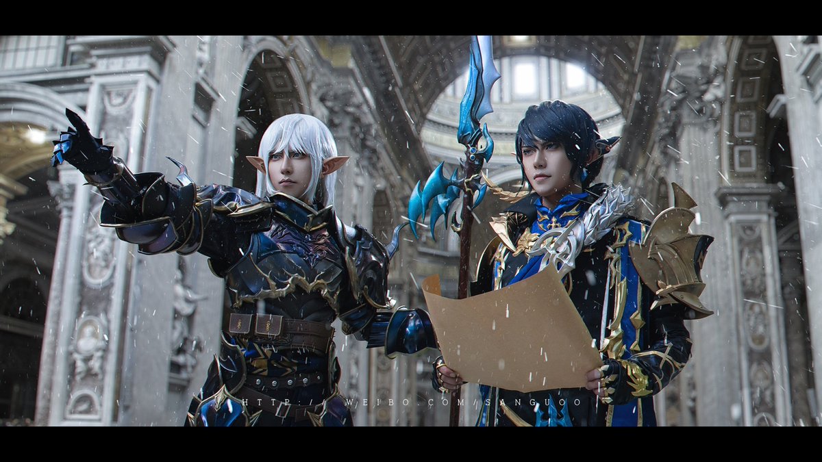 komichi5519's tweet photo. #FFXIV #FF14 
Aymeric de Borel 
Estinien https://t.co/W8Hq4ikkhz
