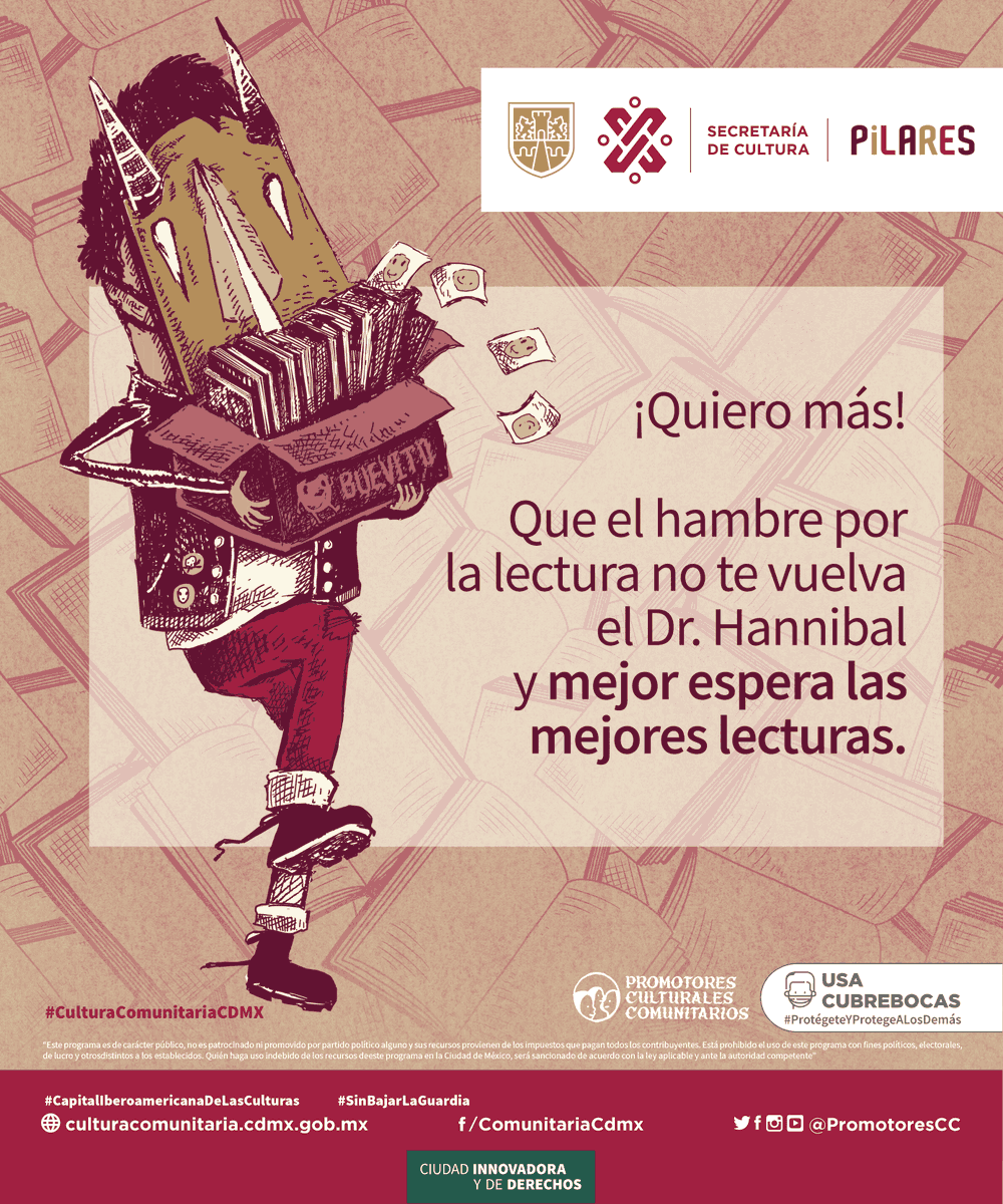 PromotoresCC's tweet photo. Si tienes hambre de conocimiento o fantasía ve a @CdmxPilares y devórate un libro de la colección completa de #21ParaEl21 de @FCEMexico que #PCC te compartimos. 🤤📚
@CulturaCiudadMx
#CulturaComunitariaCDMX
#CiudadDeDerechos
#LibroClubes https://t.co/rOzshypfjc