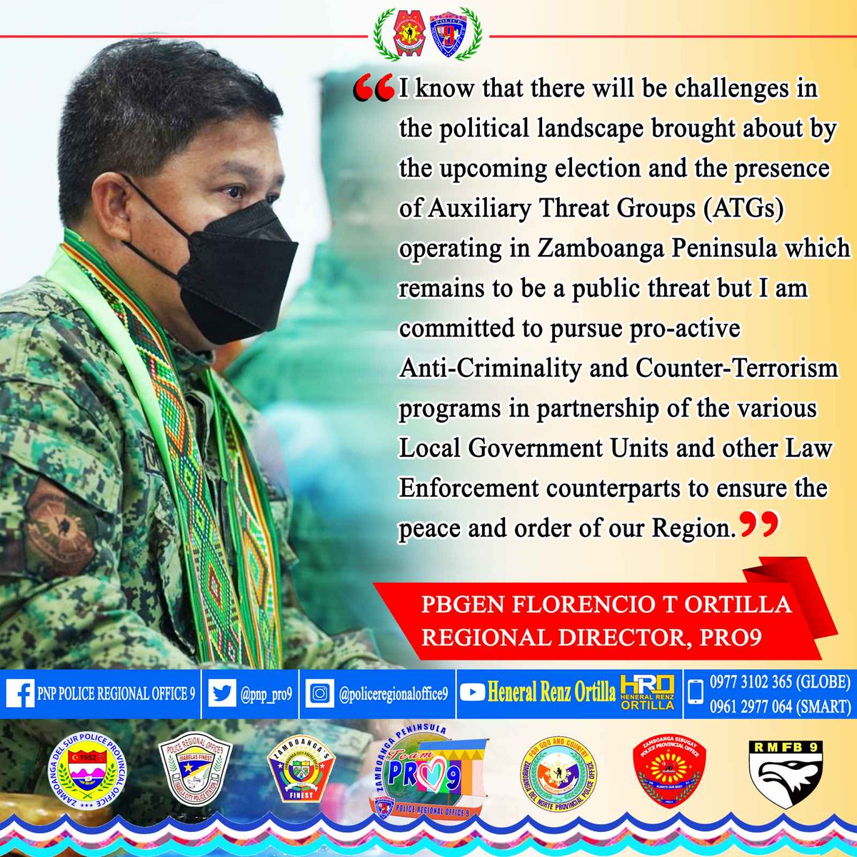 RD Ortilla's Commitment in the campaign on anti-criminality and counter-terrorism.

#PulisMayMalasakit
#WeServeandProtect
#PulisNgPilipino