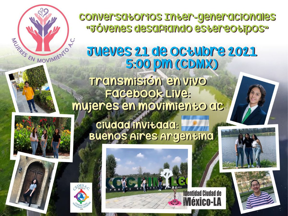 AC_Cedes's tweet photo. Estamos muy emocionadas y emocionados, Mujeres en Movimiento AC  tomo la Iniciativa Y nuestras organizaciones se suman, sigan el conversatorio de jóvenes, este jueves. https://t.co/NlDyRNFbTi