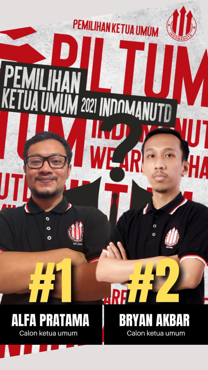 Nomor urut Caketum Indonesian Manchester United #indomanutd #piltumindomanutd #piltum
