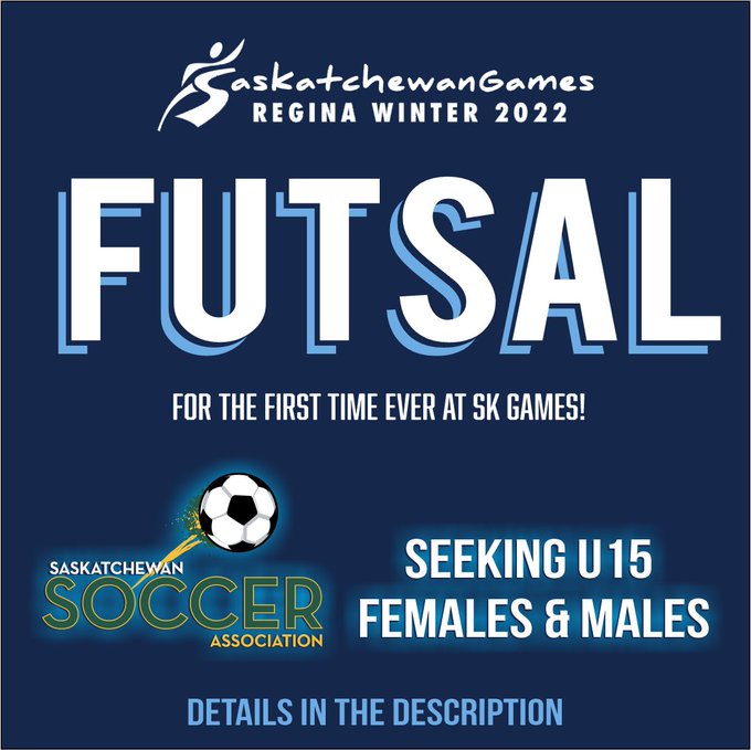 Morris36Peter's tweet photo. Sask Soccer is looking to field U15 female and male teams in each of the 9 Sask Sport Districts.  
Saskatchewan Winter Games team selections are open to all participants and operated in partnership with the Sask Sport Districts.  See https://t.co/Rgh0LX81qr for more details. https://t.co/YMNwb8hael