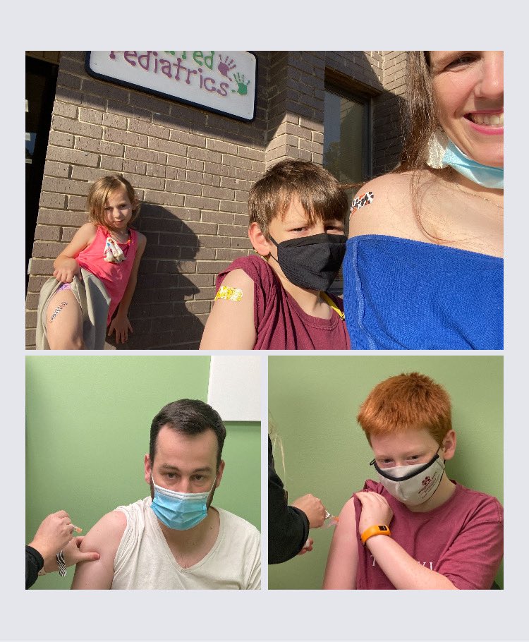 DrBuys's tweet photo. Mama (@KCBuys) and the middles got their #flu #vaccine last week. So I got some father-son bonding time today with Peter when we went to get ours. @FluGov @CDCFlu #VaxxUp #familiesfightingflu https://t.co/acHM8qtpEW