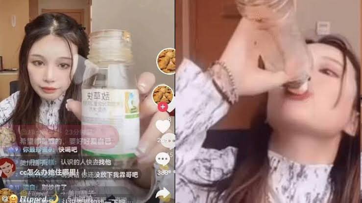 haluan media on twitter chinese influencer luo xiao mao mao zi died after ingesting pesticides while broadcasting live on tiktok last thursday she was rushed to the hospital after the incident before