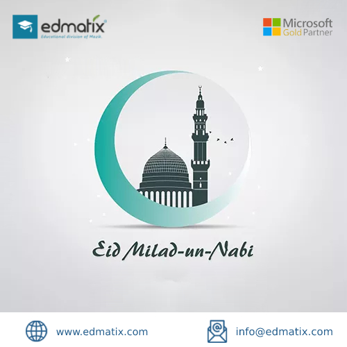 A happy &amp; blessed Eid Milad-un-Nabi to all from team #Edmatix.

#EidMiladunNabi #Miladunnabi #EidMiladunNabiMubarak