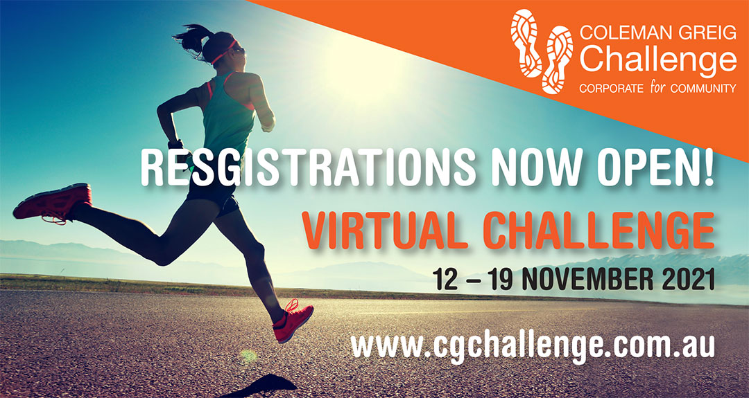 ChallengeCG's tweet image. The CG Virtual Challenge is back. Join us throughout the week of 12-19 November 2021 and run, walk or ride, anytime, anywhere to support St. Gabriel's School Castle Hill and the Westmead Hospital Foundation
Register now: raceroster.com/.../coleman-gr…
#CGChallenge #runridewalk