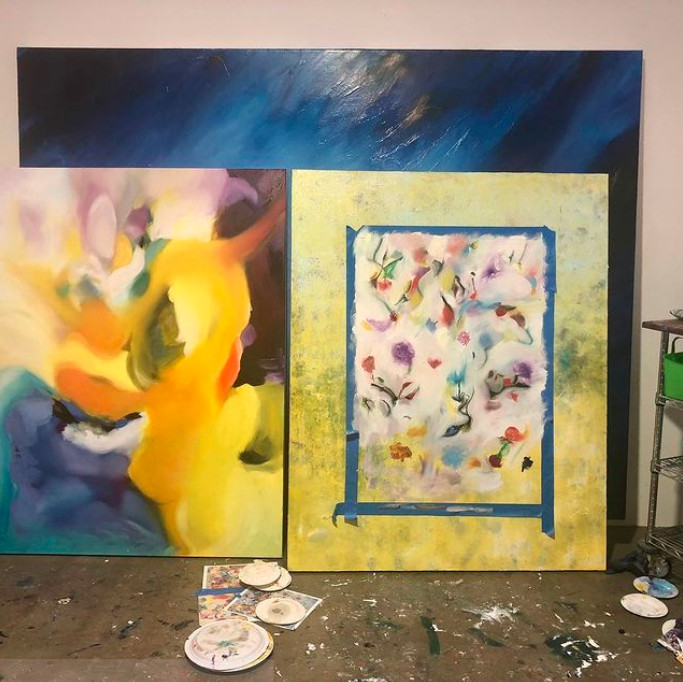 LHAAppreciation's tweet photo. Eventually became Sundream and Defloree for Laurel's 2019 Memory and Movement exhibition in Paris, France.
#LaurelHollomanArt #galeriejoseph #abstractart #memoryandmovement #femaleartist #parisart https://t.co/tgDx8GnuNs