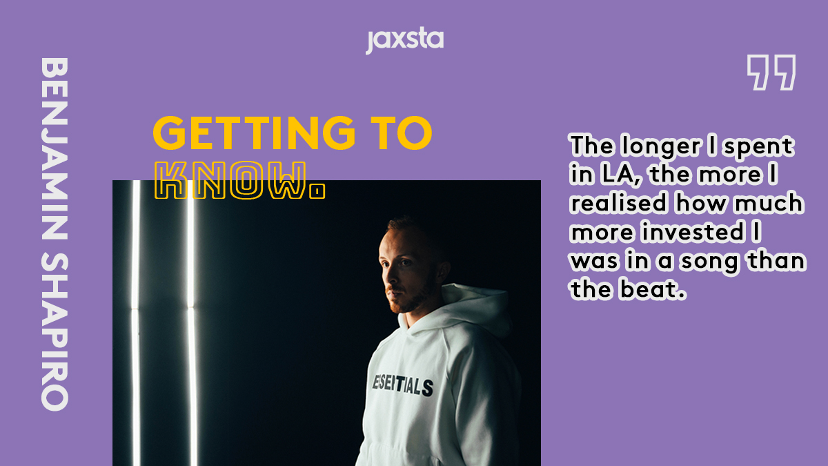 vnlasx's tweet image. #GettingToKnow: “Music was always the soundtrack to everything I did…” LA-based songwriter/producer Benjamin Shapiro on his first musical memory, his love of @kendricklamar's 'good kid, m.A.A.d city', and more! 📸: Matt Downey

Read the full interview: bit.ly/JXT2-B