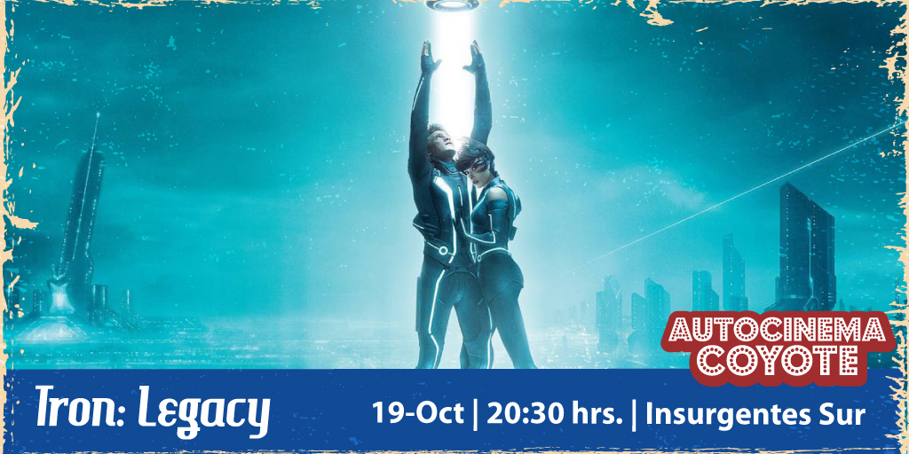 AutocinemaC's tweet photo. 🔥¡HOY!🔥

Con música de Daft Punk ⚡ el viaje increíblemente visual de #TronLegacy está listo 🎆 Experiméntalo en Autocinema Coyote con #TronLegacy

💥 BOLETOS EN: https://t.co/7vw0Zp2sO5 https://t.co/0YFg2Am45N