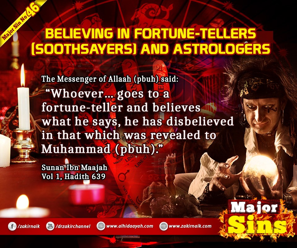 drzakiranaik's tweet photo. Major Sin No. 46

Believing in Fortune-Tellers (Soothsayers) and Astrologers https://t.co/fhF58OYwZM