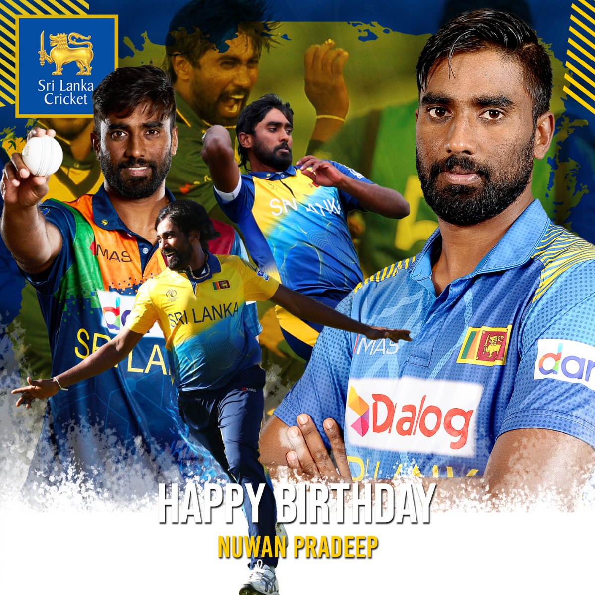 ☝️ 144 International wickets for 🇱🇰 and counting!

Happy Birthday to Nuwan Pradeep! 🎂