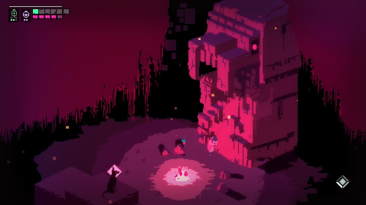 I beat Hyper Light Drifter for the first time today! Love the design of enemy, combat and levels! My thumb hurts really bad, but it's worth it. Such a beautiful game! Next game: Hollow Knight!
