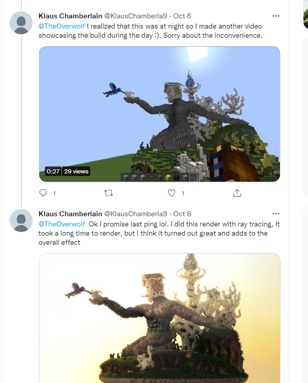 Averaboo's tweet photo. @TaoNet lmao you recorded it, madlad. He seems to have cheated a couple weeks ago too, but thankfully the build (that wasn't his) he submitted didn't get received.

https://t.co/7p4RrFK37c https://t.co/kFugNZSupc