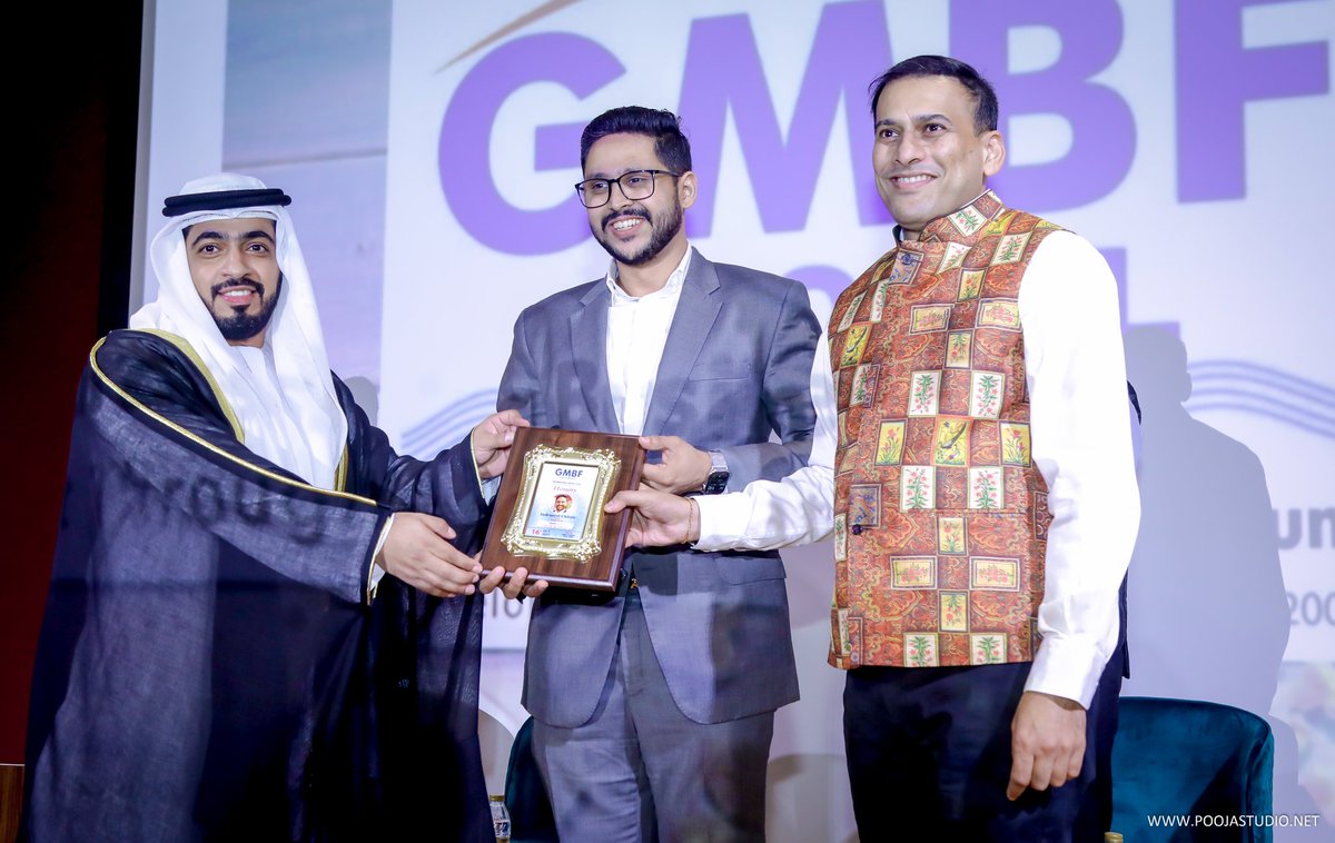 RahulTulpuleDXB's tweet photo. Great conversations at the @GmbfGlobal #ArtofBusiness event with Biz leaders Indraneel Chitale, Mr Janak Sarda &amp; Dubai's own celeb health expert Mitun De Sarkar @cIndraneel  @janaksarda @mitundesarkar graced by 
H.H Sheikh Majid Rashid Al Mualla from Royal family of Umm Al Quwaim https://t.co/176UK4qPvy