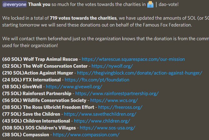shadyxbt's tweet photo. Amazing donation today by @FamousFoxFed https://t.co/AKNE1tm200