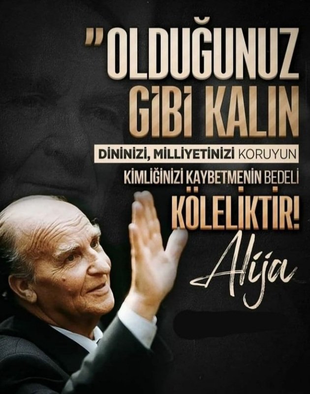 Rahmet ve Minnetle...
#Aliyaİzzetbegoviç