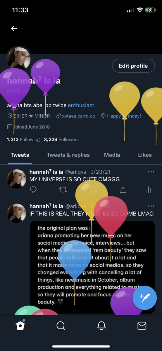 this account is d word but today was my bday