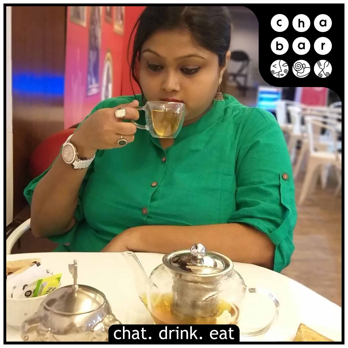 chabarofficial's tweet photo. It's always a TEAlicious experience at Cha Bar
#HappyCustomers #CustomerFirst #ChaBar #ChaBarIndia #Delhi #Kolkata https://t.co/pXYCxAHYSm