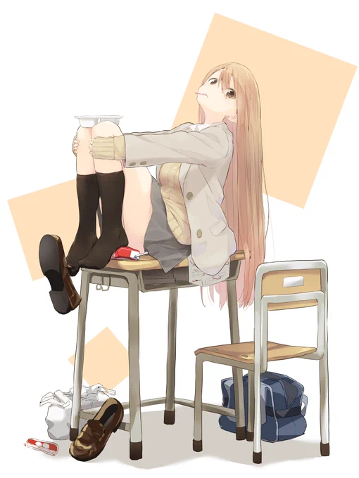 重そうなブレザーが好きです!

 #絵柄が好みって人がいればいいなぁ 