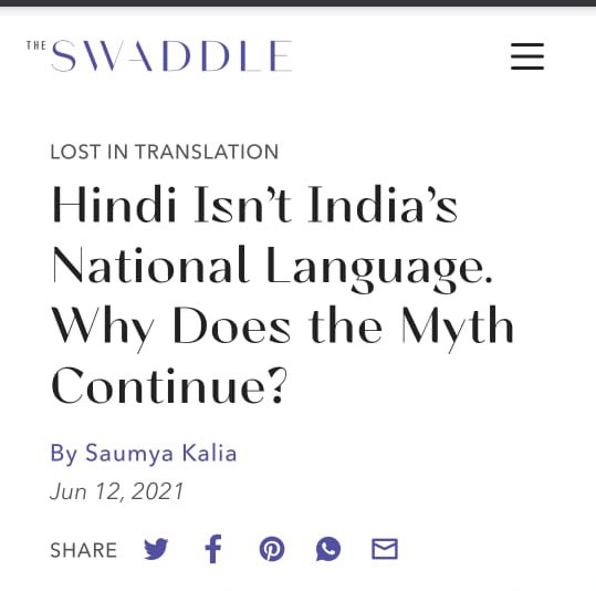kaajalActress's tweet photo. #Reject_Zomato 

Hindi Isn’t India’s National Language. Why Does the Myth Continue? This is how 👇🏾👇🏾👇🏾 
 The myth continues 😊👇🏾👇🏾👇🏾 https://t.co/Wb8YtlQ2t0
