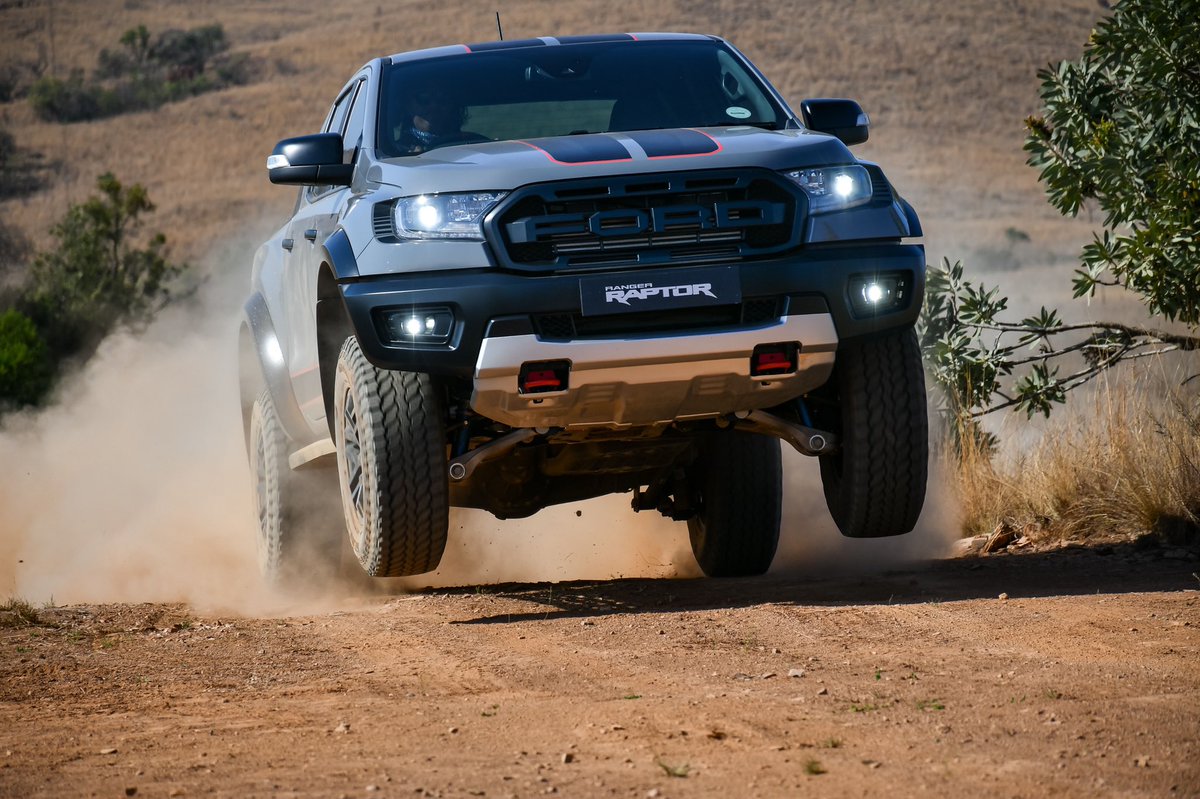 mtura712's tweet photo. Ford calls this colour palette 🎨, Conquer grey, however me and my friend @JezzaMaqasa calls it Konka Grey 😂, now on sale is the Ranger Raptor SE(special edition) is priced at R965 300, feeling jumpy?  That’s the Raptor in its natural habitat! https://t.co/BMoXodLjzf
