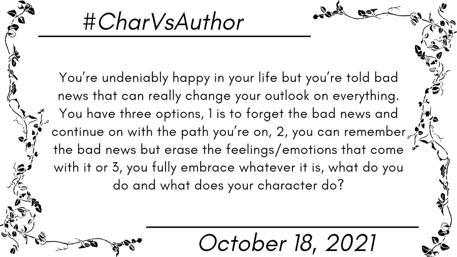 WindheartCogs's tweet photo. #CharVsAuthor
Me: To block the emotions or forget bad news is an insult to those it effects, including yourself.

Sgt Jema: Forgetting intel is dangerous. Just b/c you don't remember doesn't mean it's not true. Uncomfortable emotions aren't bad, just warning signs. https://t.co/jxeV9pPLuq