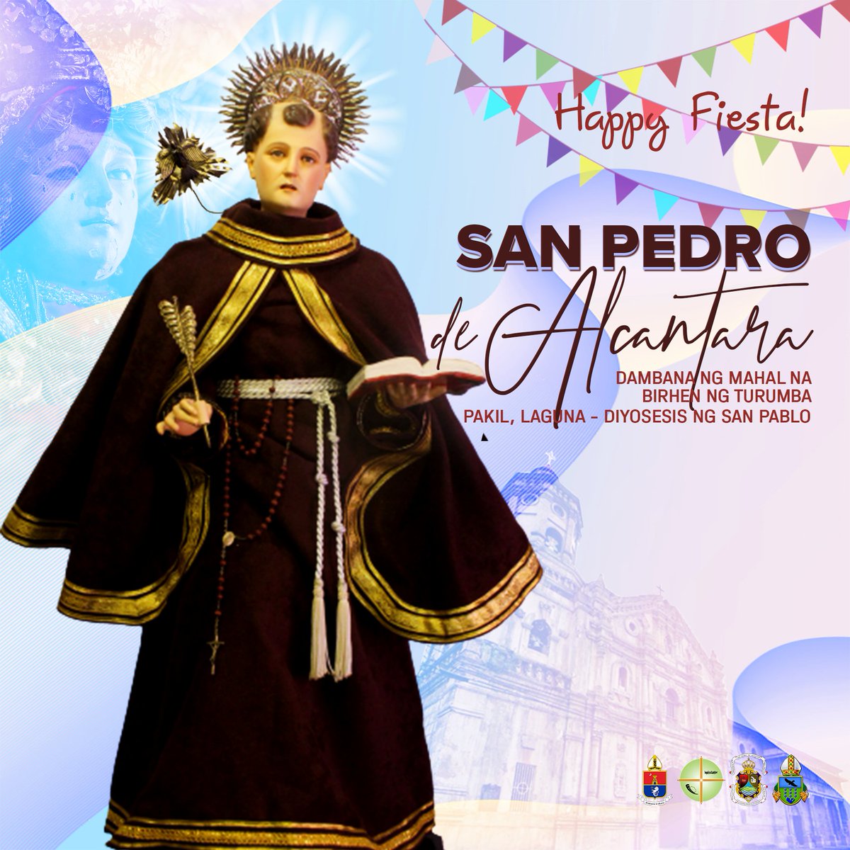 quiapochurch's tweet photo. H A P P Y F I E S T A!
Malugod na pagbati sa Parokya ng San Pedro de Alcantara - Dambana ng Mahal na Birhen ng Turumba, Diyosesis ng San Pablo! Nakikiisa ang Simbahan ng Quiapo sa inyong pagdiriwang sa araw na ito!
#SaBirhen #PakilChurch #TurumbaShrine #QuiapoChurch https://t.co/Eomdk77Q5D