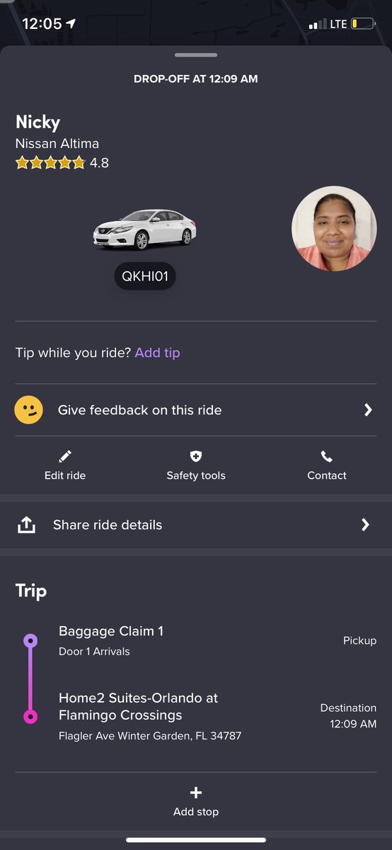 jmackwill's tweet photo. @lyft just had the worst experience with one of your drivers. First off Nicky was not female, said he managed a fleet of Lyft cars. Rolled the windows down for 10 minutes bcuz my sister coughed &amp; said it was Florida/Lyft law. It was almost midnight at 48° outside. https://t.co/ZcFkr64czP