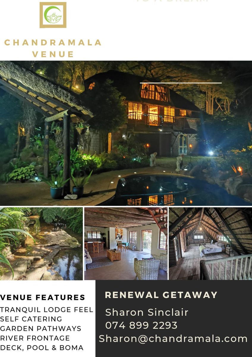 ChandramalaSA's tweet photo. Renewal &amp; Recharge Nature getaway https://t.co/XBBiZYI2Lo