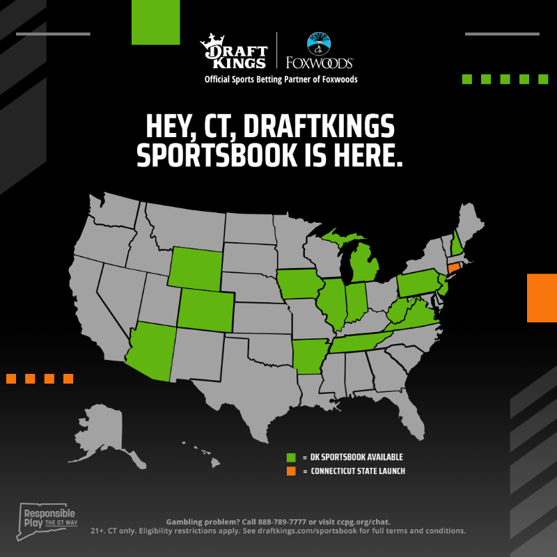 DKSports's tweet photo. The wait is over... DraftKings Sportsbook is here! 🎉

Download the app TODAY and get in on the action with #DKSportsbook