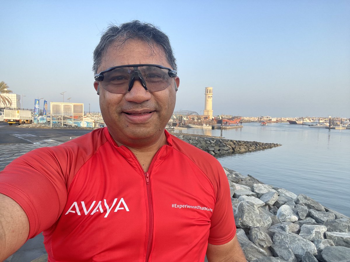 out for an early cycle in dubai ⁦<a href="/Avaya/">Avaya</a>⁩ ⁦@Avaya_MEA⁩ #experiencesthatmatter